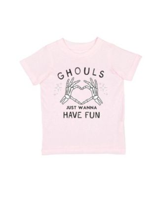 Baby Girls' Ghouls Just Wanna Have Fun Crewneck Short-Sleeve T-Shirt