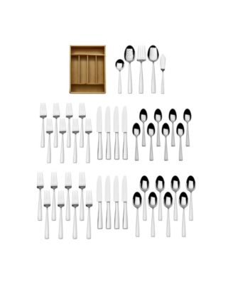 Everett 45-Pc. Flatware Set with Caddy, Service for 8
