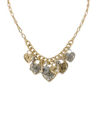 Two-Tone Heart Necklace