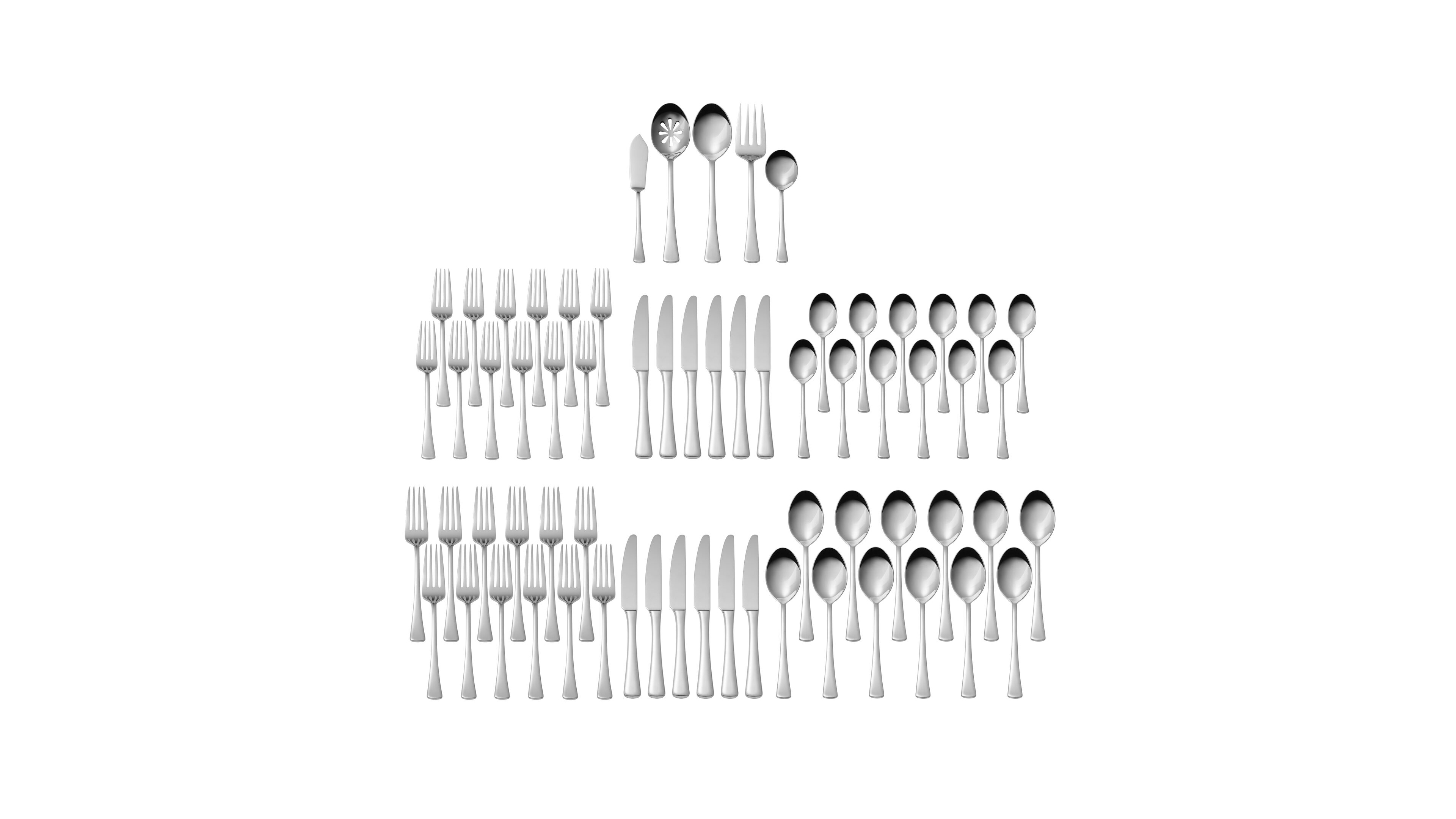 Mikasa Korra 65-Piece Flatware Set, Service for 12