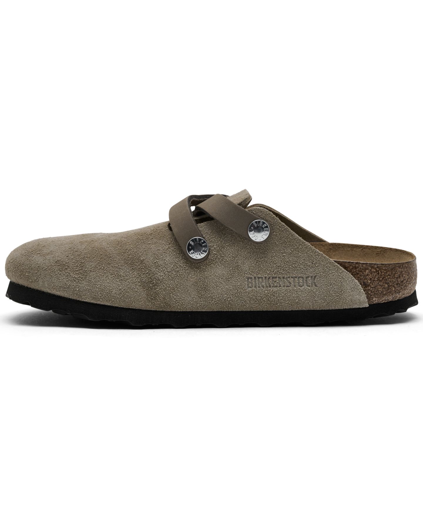 Женские замшевые сабо Birkenstock Blair, Finish Line, цвет: Серо-коричневый — фото 3