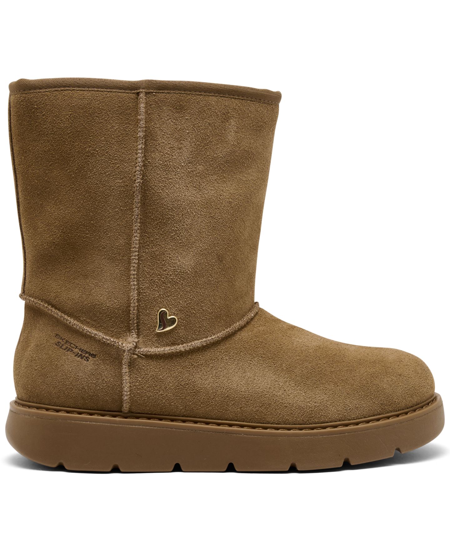 Женские утеплённые ботинки-слипоны Skechers Slip-ins Keepsakes Cozy, цвет: Каштановый — фото 2
