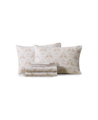 Printed Microfiber 6-Piece Sheet Set, Full