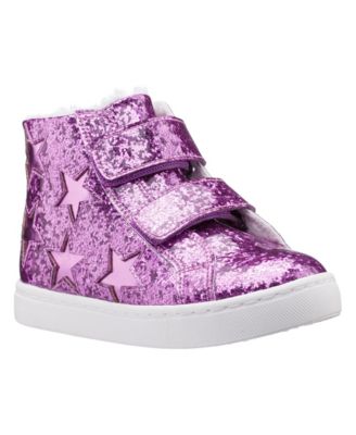 Toddler Girls' Dazee High-Top Memory Foam Glitter Sneakers