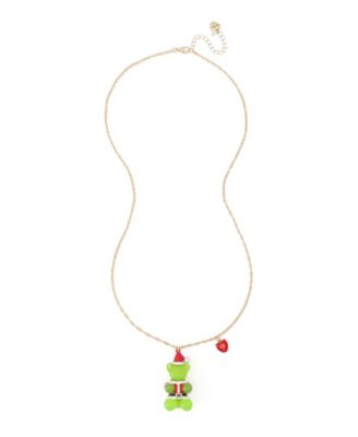 Glass Crystal Santa Gummy Necklace