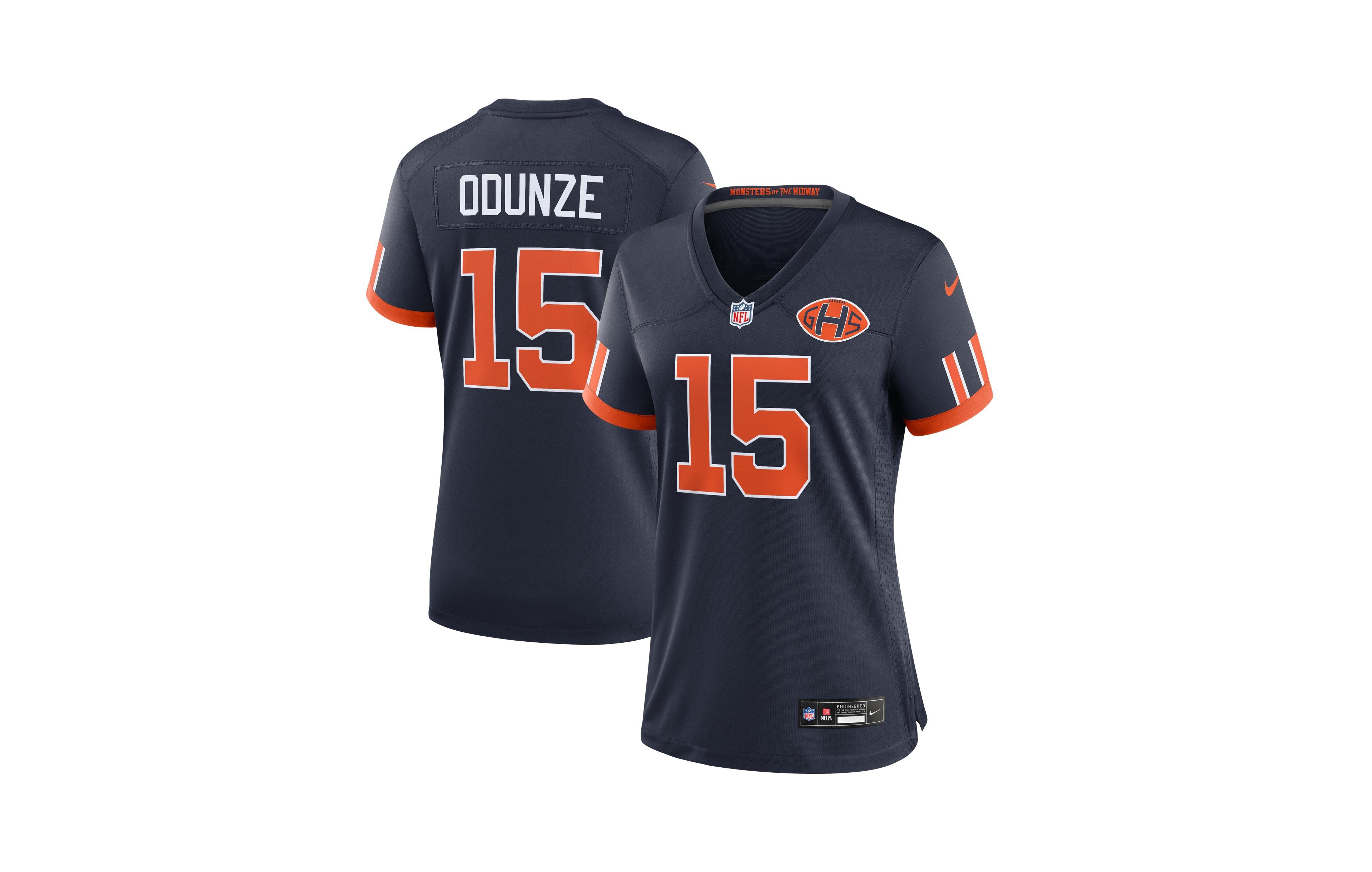 Nike Women's Rome Odunze Navy Chicago Bears 2026 Rivalries Collection Game Jersey