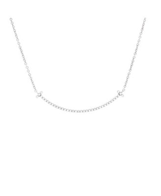 Pre-Owned Tiffany and Co T Smile Pendant Necklace