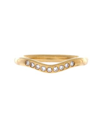 Elsa Peretti Curved Diamond Wedding Band (0.06 ct.) in 18K Yellow Gold