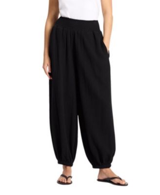 Women's Cheesecloth Harem High-Waist Pants