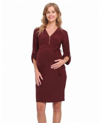 Women's Adjustable-Sleeve Zip-Front Dress