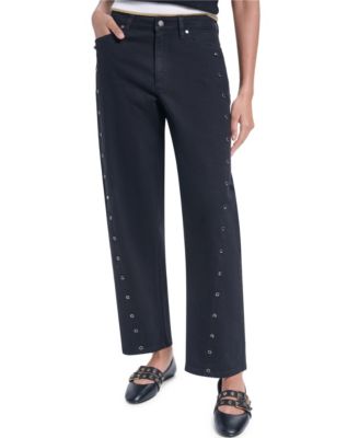 Women's Mid Rise Barrel Leg Pants