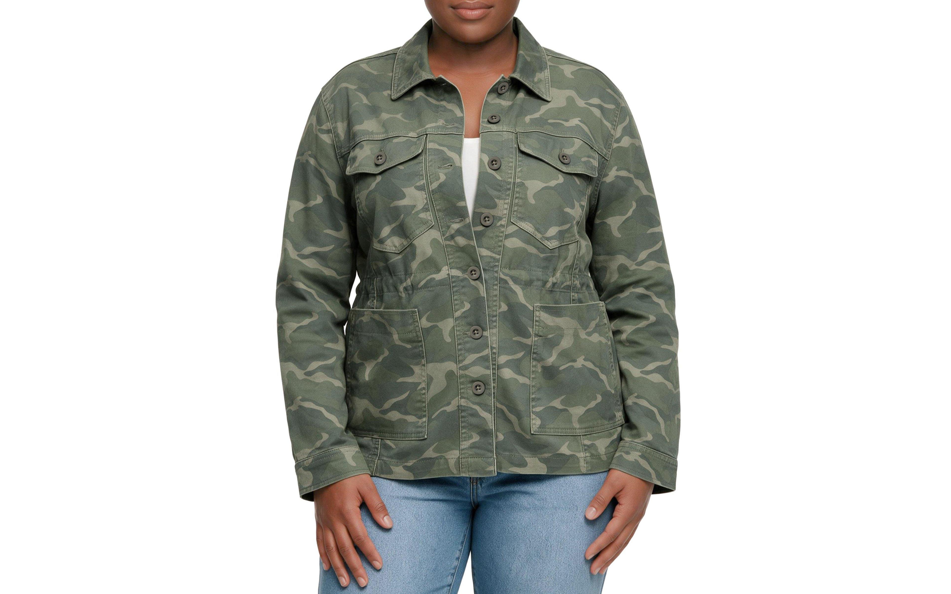 Torrid Plus Twill Long-Sleeve Anorak Jacket