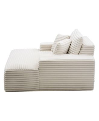 54-Inch Oversized Wide Armrest Side Pocket Chaise Lounge Chair