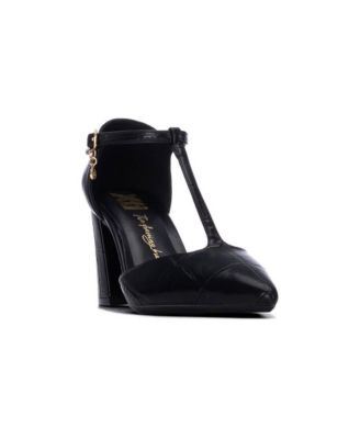 Women's Pointed-Toe Block-Heel Pumps