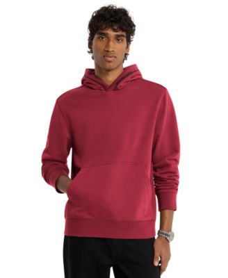Men's Cotton-Blend Regular-Fit Kangaroo Pocket Hoodie