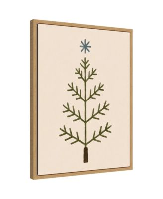 Scandinavian Tree by Laura Moss Framed Canvas Wall Art Print