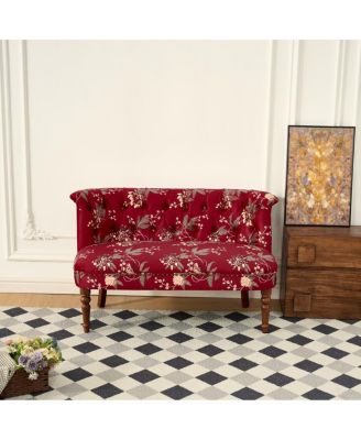European Style Velvet Single Sofa Chair