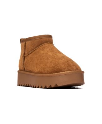 Platform Faux Suede Ankle Booties