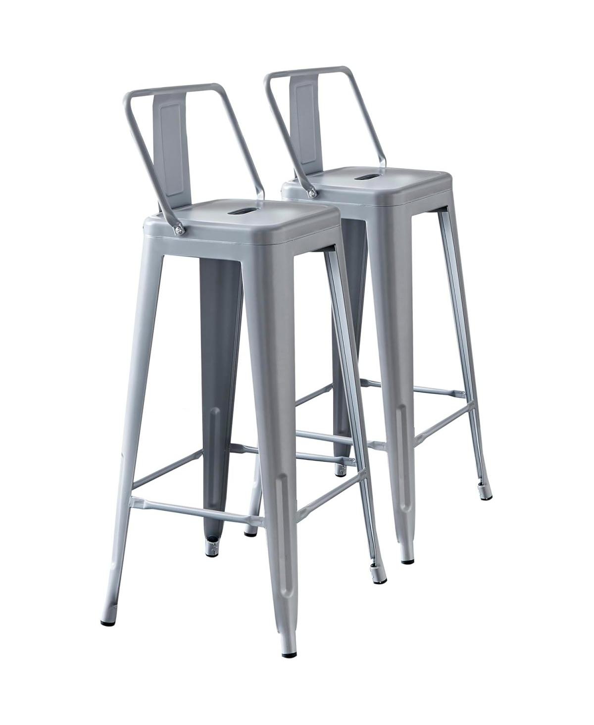 Streamdale Furniture Metal Barstools with Back
