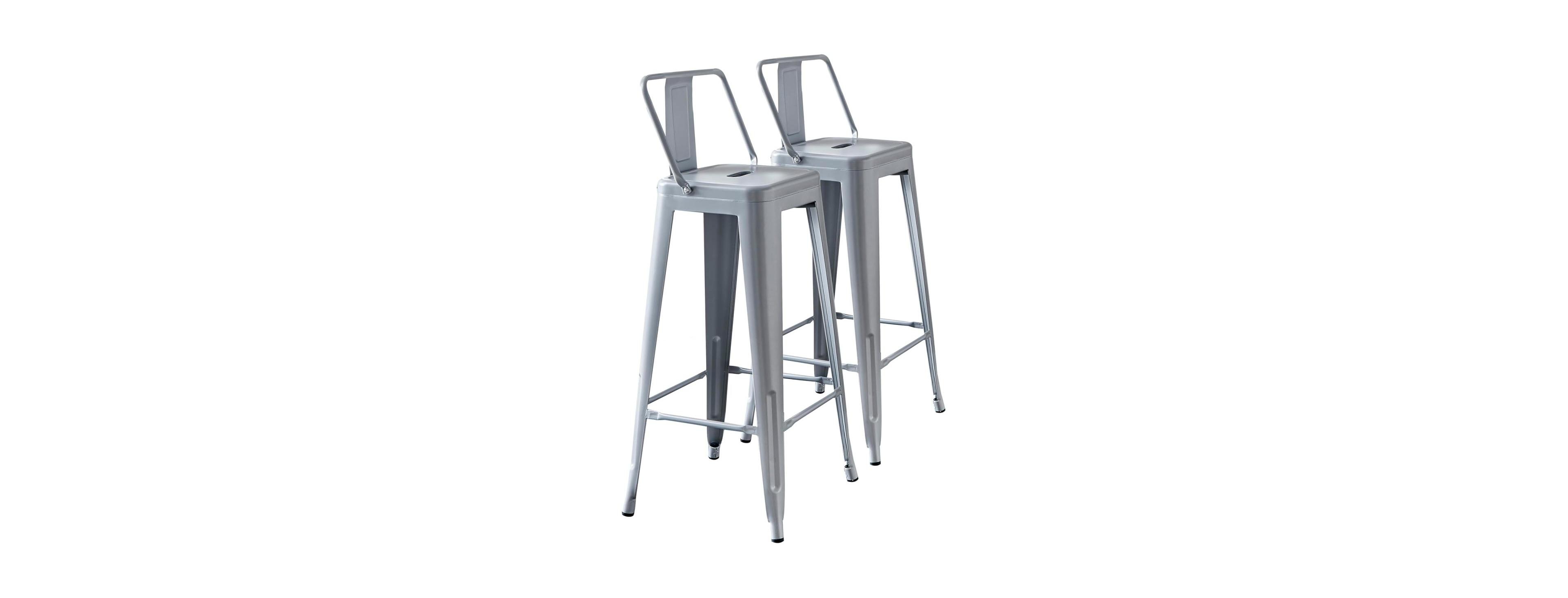 Streamdale Furniture Metal Barstools with Back
