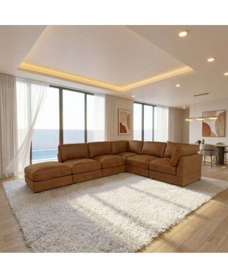 Modular Corduroy Upholstered Sectional
