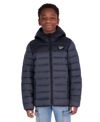 Big Boys' XS-XL Hooded Packable Jacket