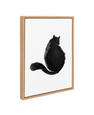 Sylvie Cute Cat Framed Canvas by Viola Kreczmer