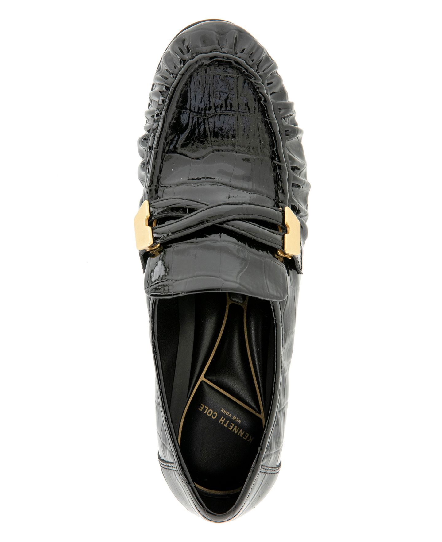 Женские туфли Kenneth Cole New York Remi Ruched Slip-On, цвет: Чёрный — фото 4