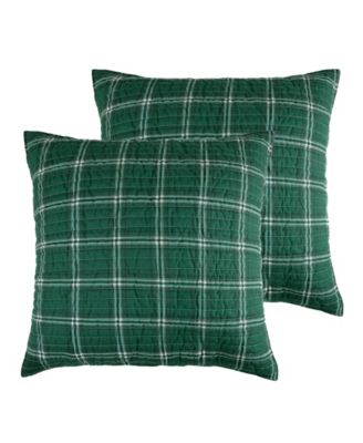Christmas Grove Plaid Sham Set, European