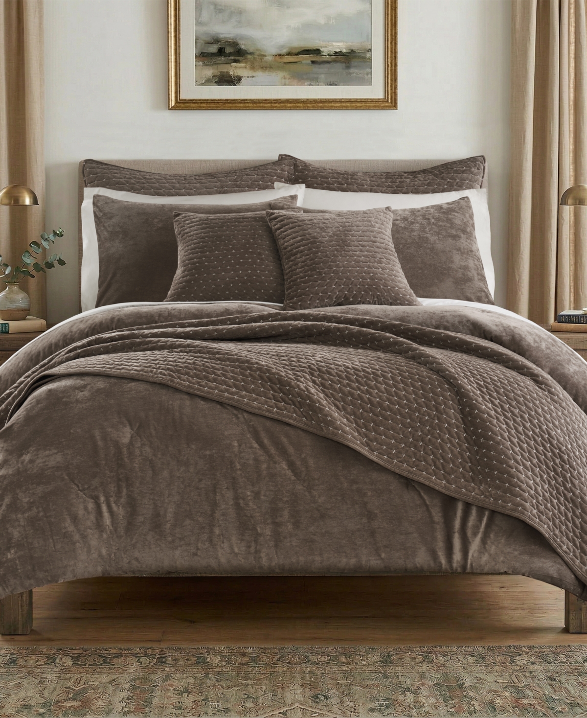 Levtex Home Velvet Stitch Textured 2-Piece Comforter Set, Twin/Twin Xl