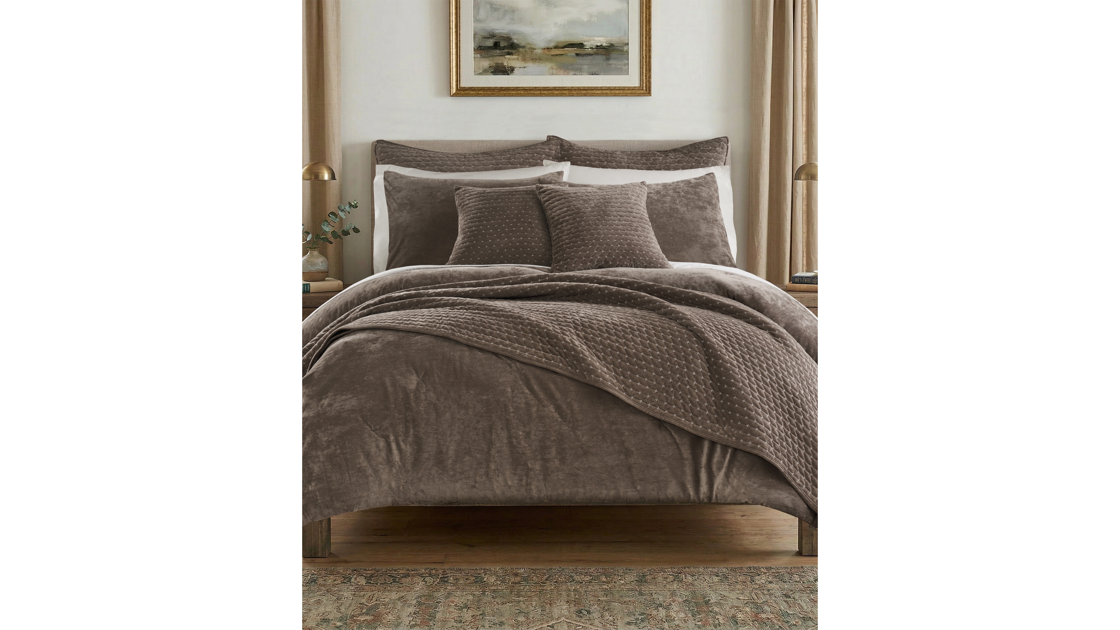 Levtex Home Velvet Stitch Textured 2-Piece Comforter Set, Twin/Twin Xl