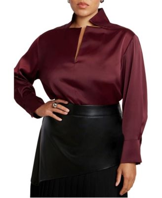 Women's Deconstructed Neckline Blouse