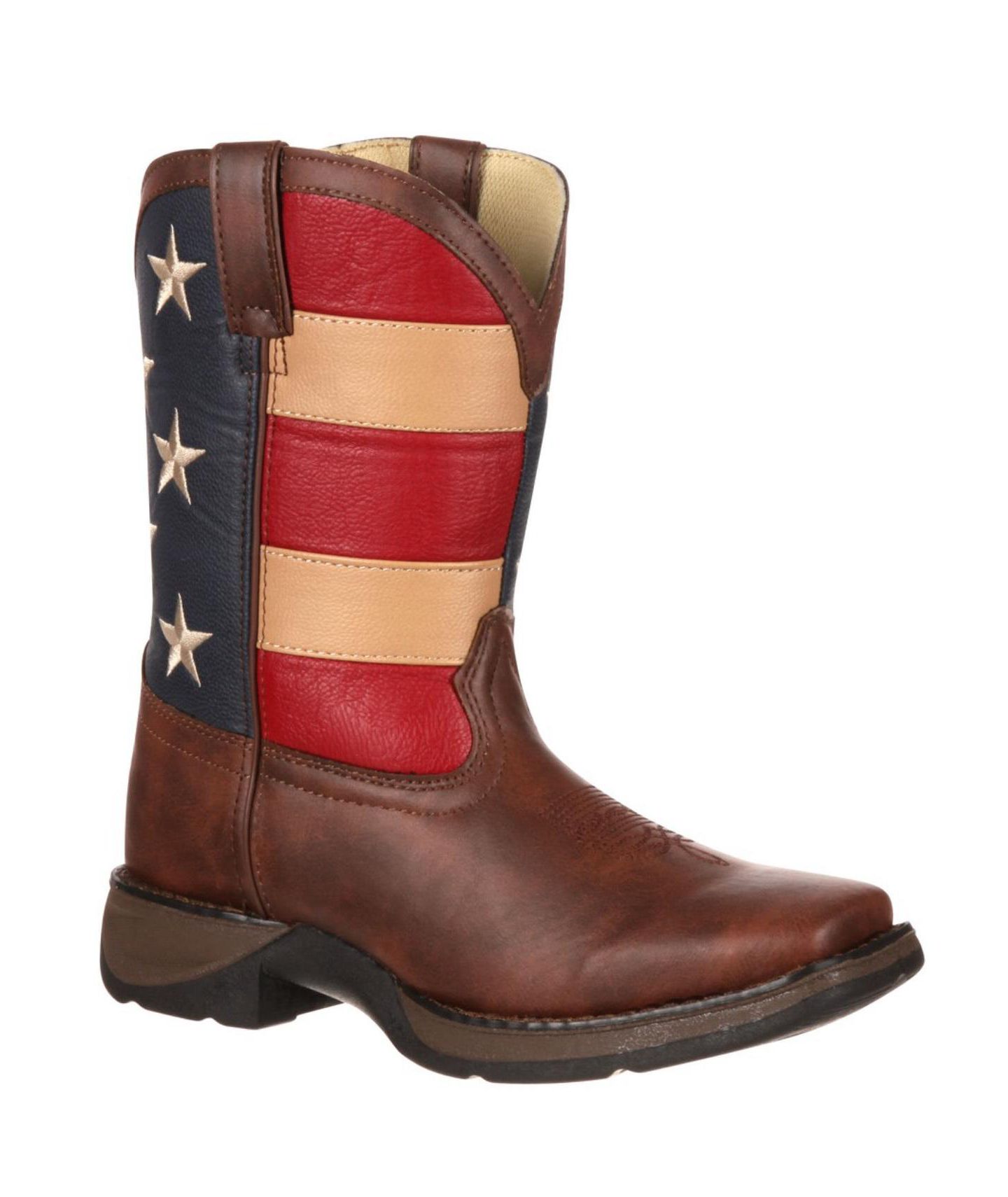Ботинки Durango Lil' Rebelby Patriotic Western для мальчиков, цвет: Коричневый — фото 9