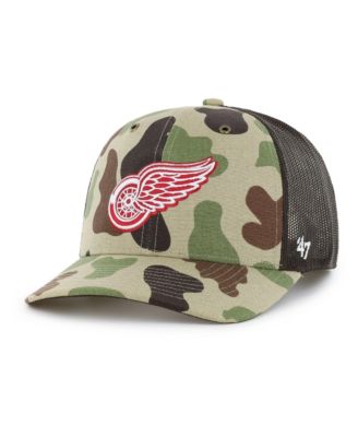 Men's Camo Detroit Red Wings Duck Camo Trucker Hat