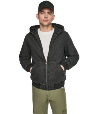 Men's Hooded Quilted-Lined Classic-Fit Cotton Jacket