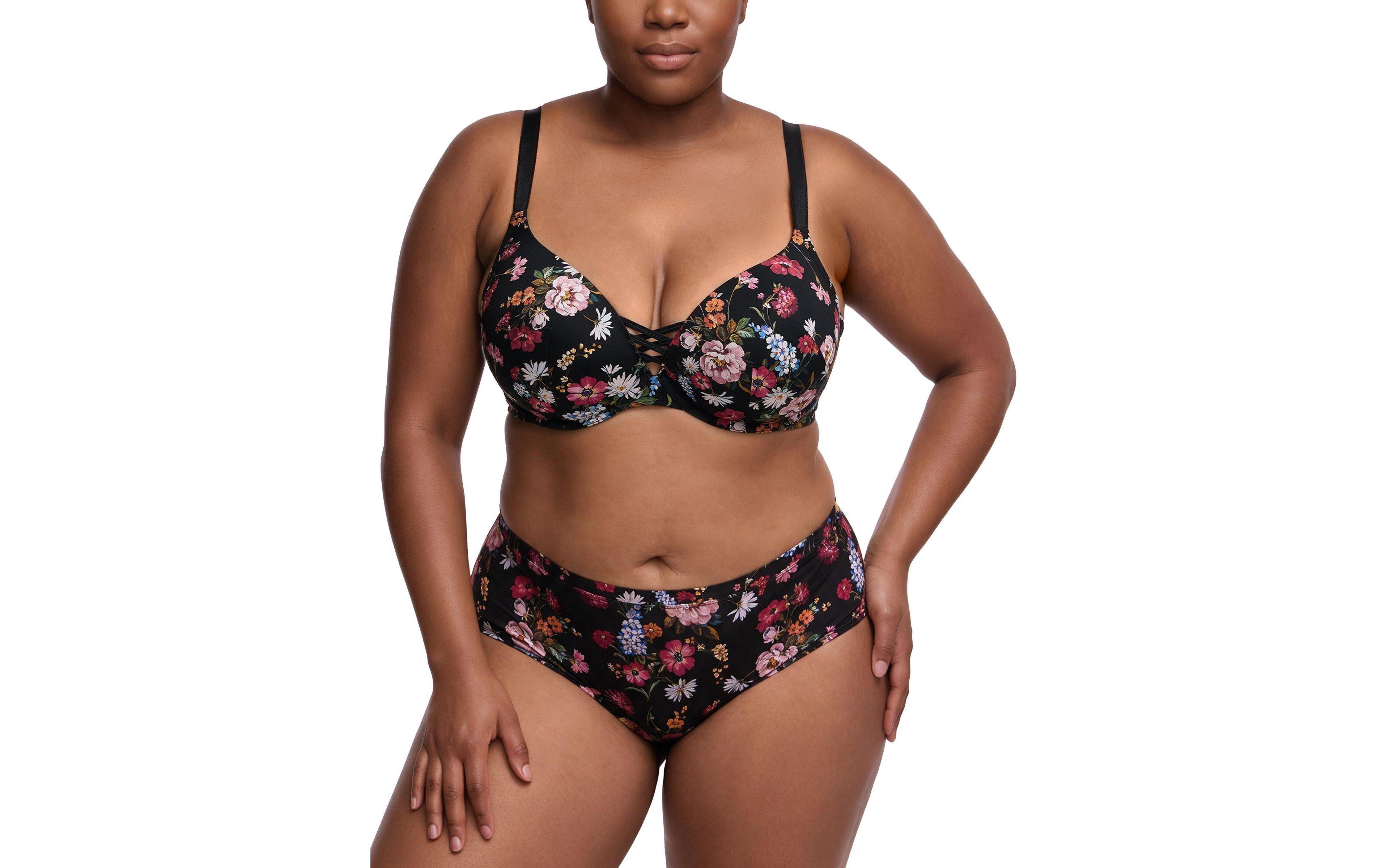 Torrid Plus Xo Plunge Push-Up Smooth Bra with Crisscross Design