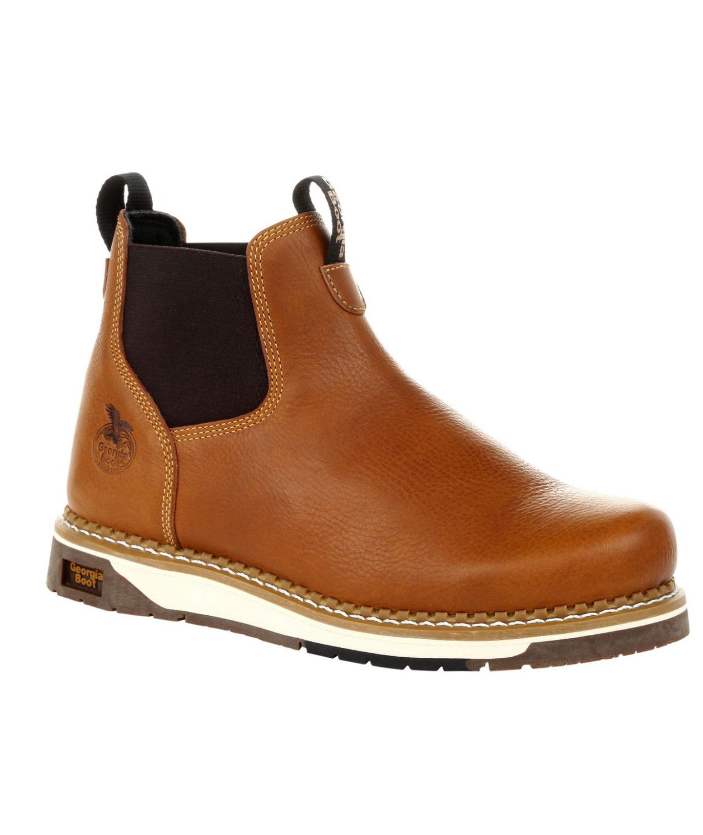 Мужские ботинки GEORGIA BOOT Amp LT Wedge Chelsea Work Boot, цвет: Коричневый — фото 9