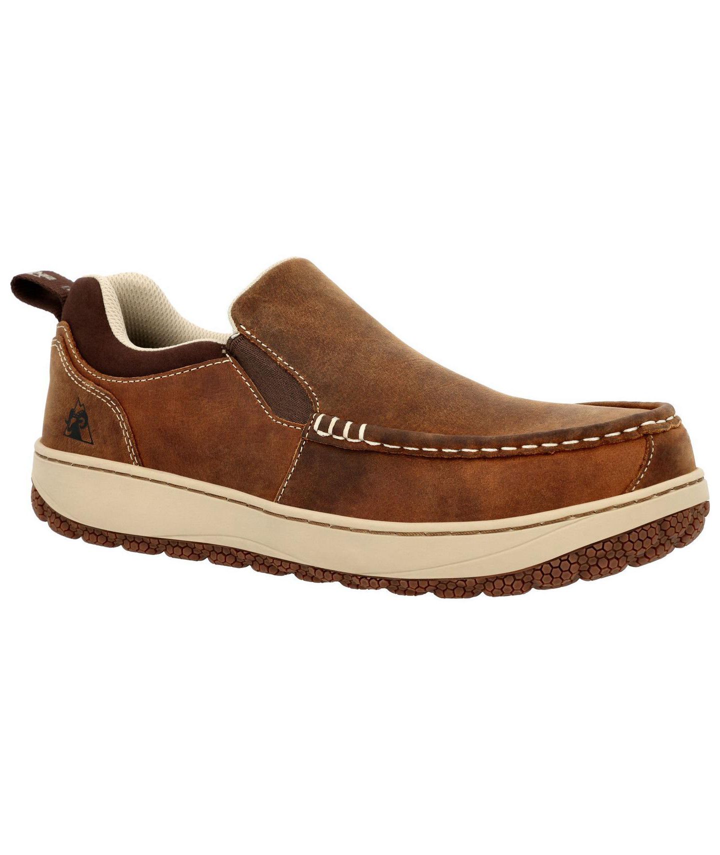 Мужские туфли ROCKY Dry-Strike SRX Composite Toe Work Shoe, цвет: Коричневый — фото 9