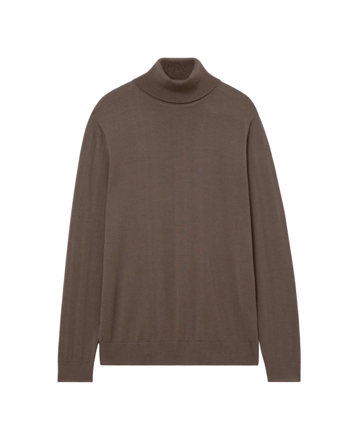 Мужской свитер REISS Slim-Fit Long-Sleeve Merino Roll Neck, цвет: Коричневый — фото 5