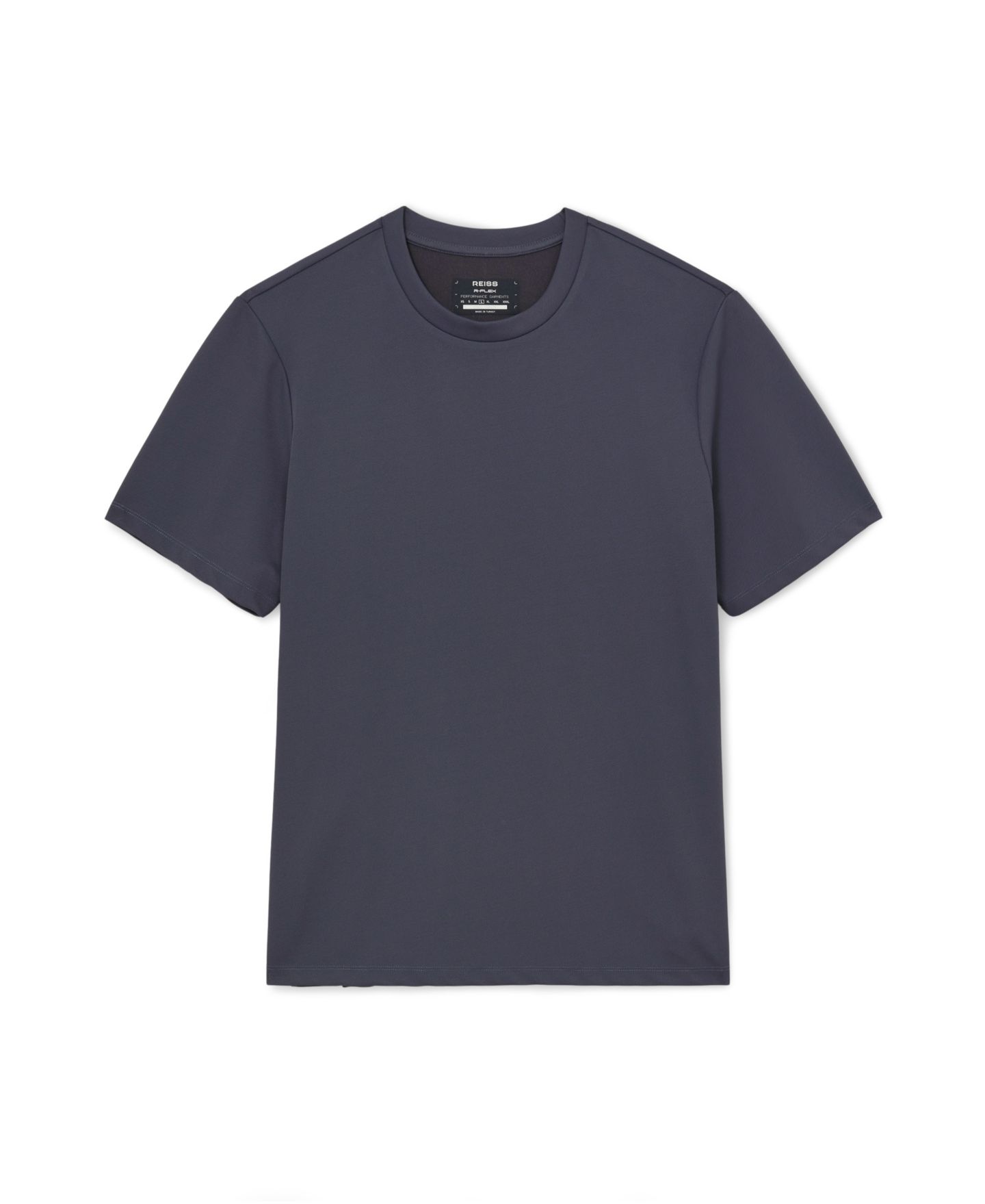 Мужская футболка REISS Day Stretch-Twill, цвет: Синий — фото 5