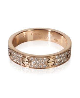 Rose Gold Diamond Small Model Love Ring