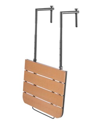 GOUUN Folding Balcony Railing Table with Four Height Levels and ...