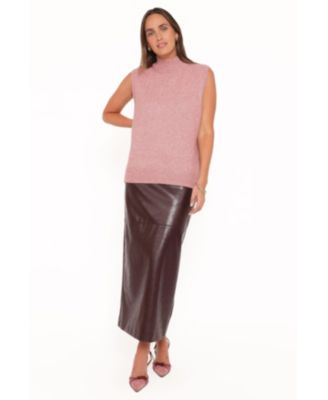Women's Freydis Mock Neck Side Button Sweater Vest