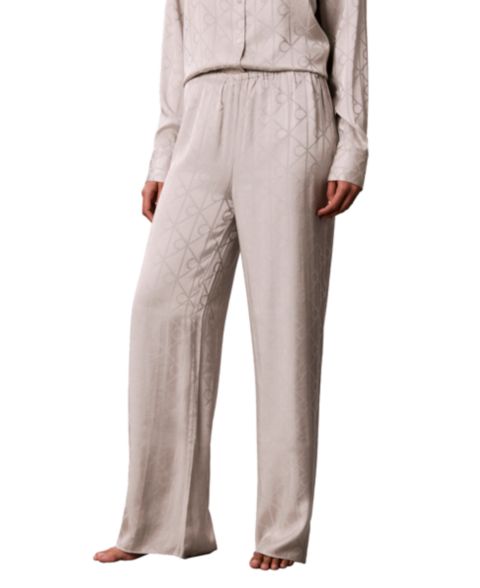Пижамные брюки Sheen, широкие штанины, атлас — Calvin Klein, цвет: Атласный
