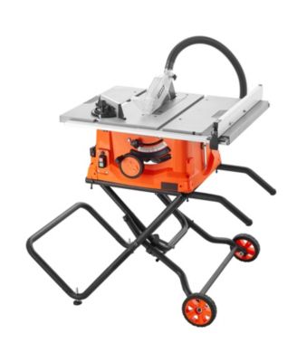10 in Table Saw with Folding Stand and 5000 RPM Blade