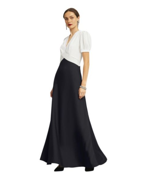 Женское платье Hobbs London Isleworth Velvet Midi, цвет: Blackivory