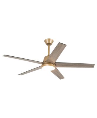 52" Modern Brushed 5 Blades Ceiling Fan with Remote