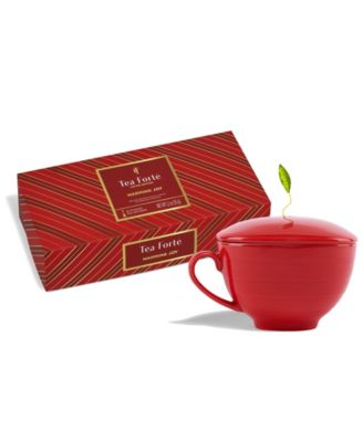 Holiday Warming Joy Petite Presentation Box and Caf&eacute; Cup, 10 Pyramid Count