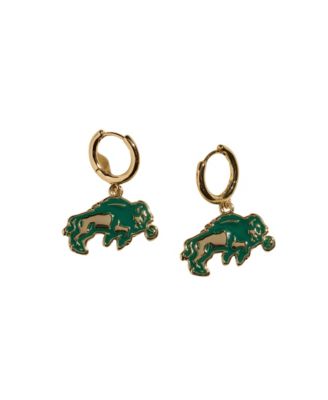 Enamel Bison Huggie Earrings