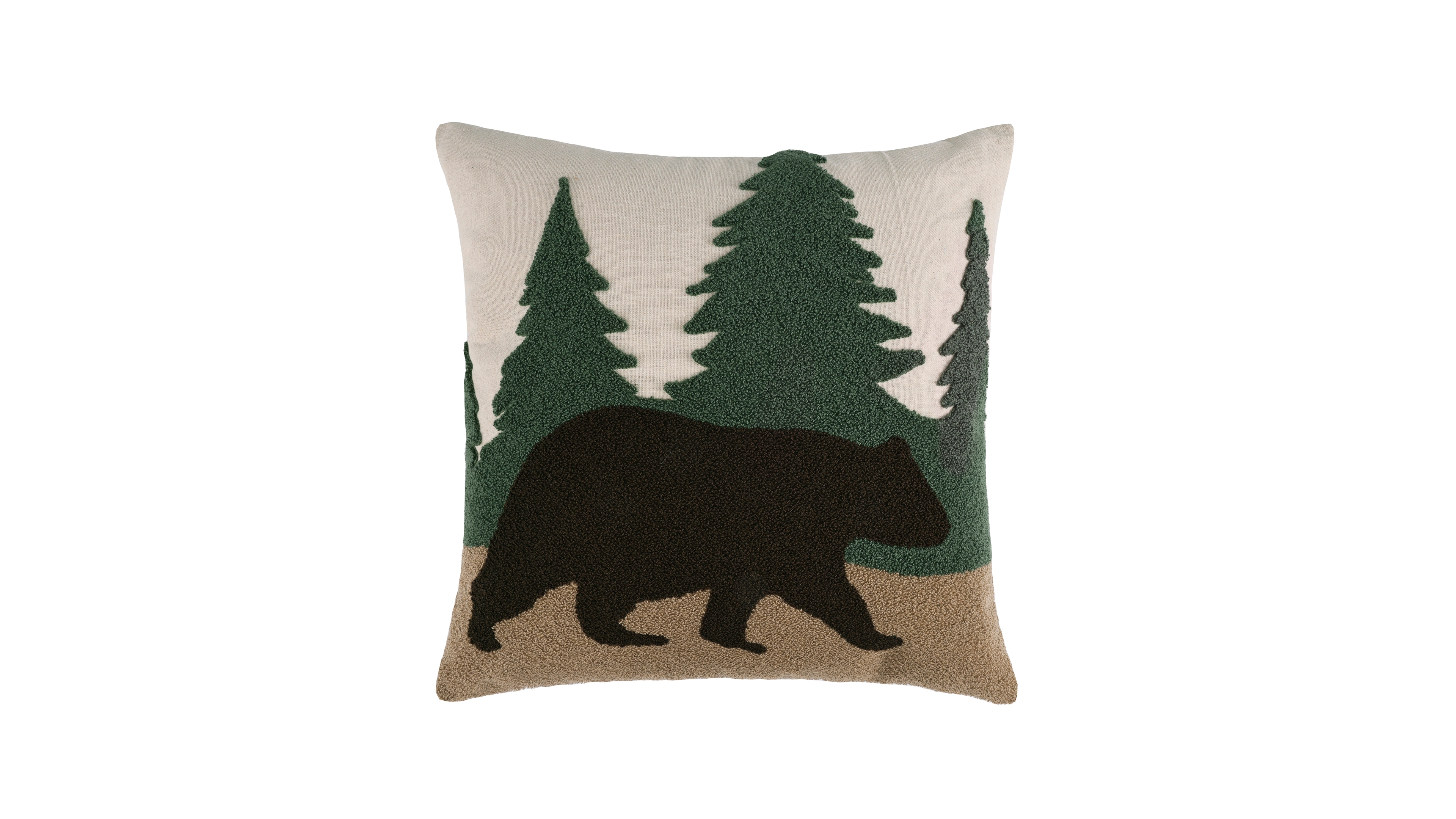 Levtex Home Lodge Toile Latch-Hook Decorative Pillow, 20" x 20"